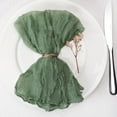thumbnail image 2 of Holzlrgus Cheesecloth Napkins Set of 6, 20 x 20 Inch Gauze Dinner Cloth Napkins, Handmade Square Rustic Table Napkins for Parties Weddings Event Family Dinner Boho Boho Decoration, Sage Green, 2 of 7