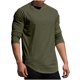 thumbnail image 1 of pstuiky camisas de manga larga para hombre, Camiseta informal de cuello redondo de punto para hombre, camiseta deportiva informal falsa, camiseta de cuello redondo de manga larga xl, 1 of 8