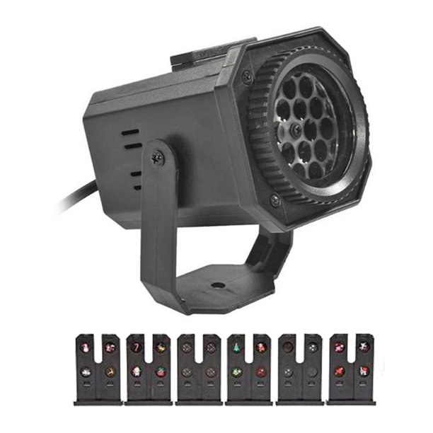 Proyector de luz nocturna LED Decoración navideña colorida para el hogar de Halloween (enchufe de EE. UU.)