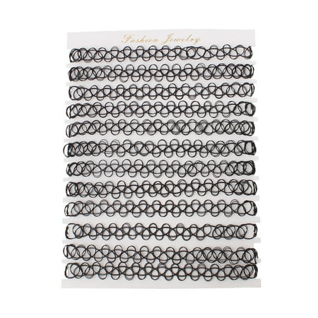 Givenchy Black Necklace - Sheet (approx. 12pcs) Black Nylon Tattoo Strech Choker Necklace Gothic 20cm x 9.5cm
