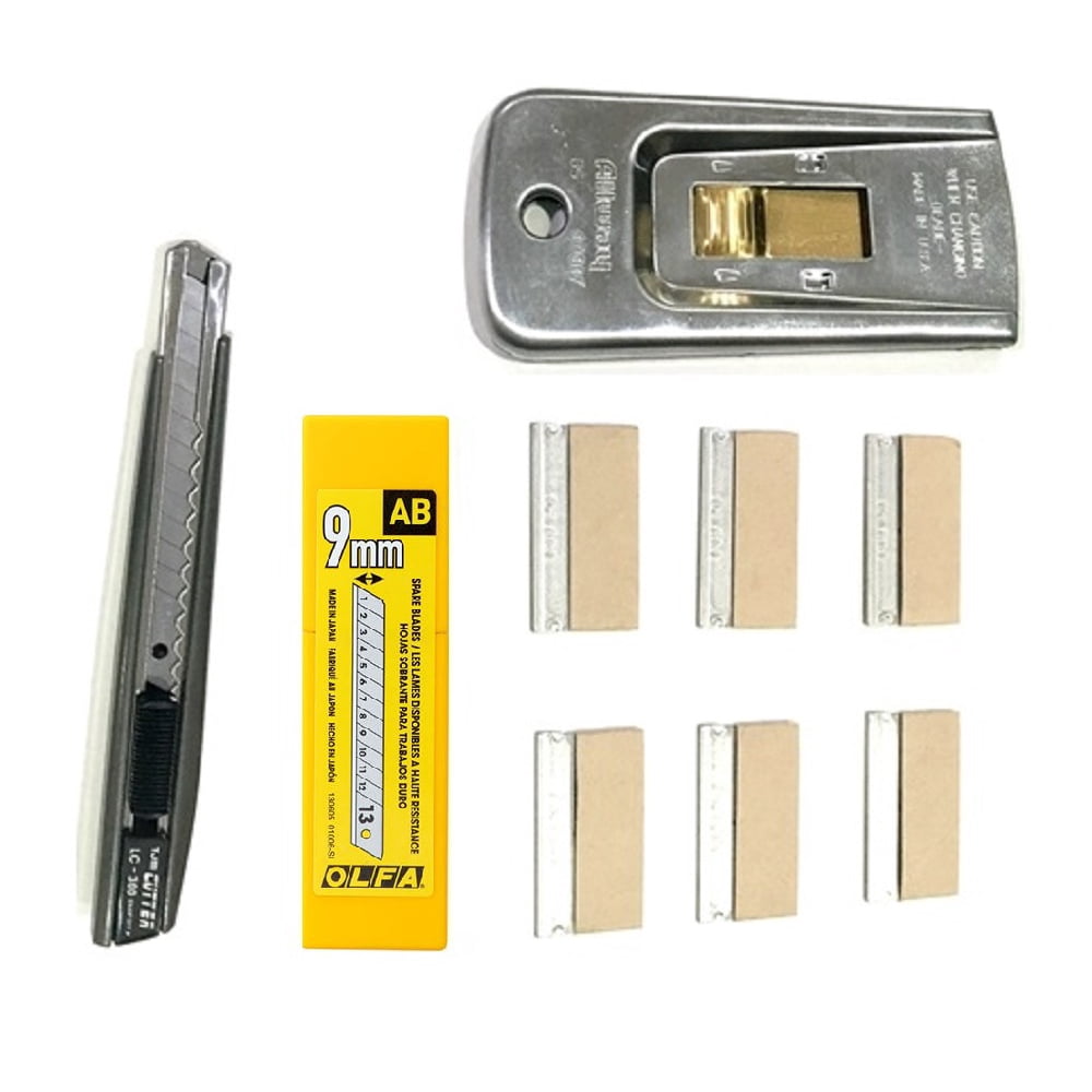 Window Film Tint Tools kit 18 1 Razor 6 blades 50 olfa blades 1 knife