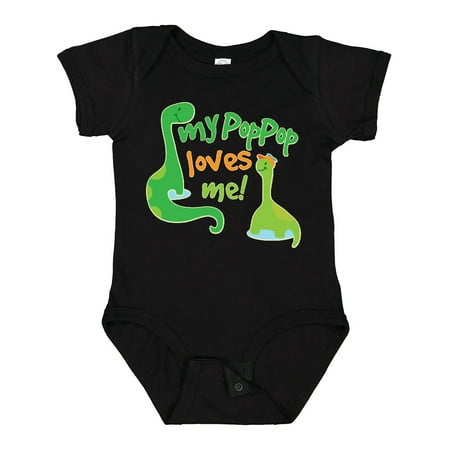 

Inktastic My PopPop Loves Me Dinosaur Gift Baby Boy Bodysuit