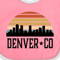 thumbnail image 4 of Inktastic Denver Colorado Skyline Vintage Boys or Girls Baby Bib, 4 of 4