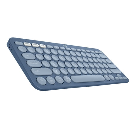 Logitech K380 Multi-Device Bluetooth Keyboard for Mac, Easy-Switch, MacBook Pro, MacBook Air, iMac, iPad Compatible, Blueberry