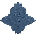 thumbnail image 3 of 67 1/4"W x 43 3/8"H x 4"ID x 2"P Melchor Diamond Ceiling Medallion (Fits Canopies up to 4"), Hand-Painted Americana, 3 of 5