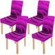 thumbnail image 1 of ABPHQTO Funda protectora para silla elástica con diseño de rosas hermosas, funda protectora para asiento para comedor, Hotel, boda, fiesta, juego de 4, 1 of 4