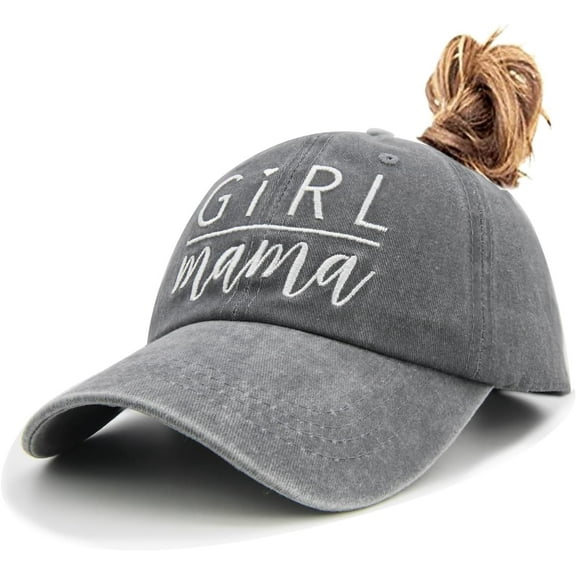 Girl Mama Hat, Women's Baseball Cap, Adjustable Embroidery Mom Baseball Cap