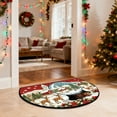 thumbnail image 6 of Mecorevxz Christmas Decorations,Half Round Doormat Non Slip Indoor Outdoor Entrance Semi Circle Area Rug Washable Half Moon Rug Front Floor Mat for Christmas Decor（B）, 6 of 7