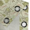 thumbnail image 3 of Ambesonne Jazz Music Grommet Curtain Single Panel, Doodle Equipment, 50"x60", Blush Khaki and Beige, 3 of 5
