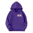 thumbnail image 4 of WhouRiu Girls Cartoon Graphic Hoodies Kids Long Sleeve Hooded Pullover Autumn Winter Cute Cozy Casual Sweatshirts With Pockets,11-12 Years, 4 of 6