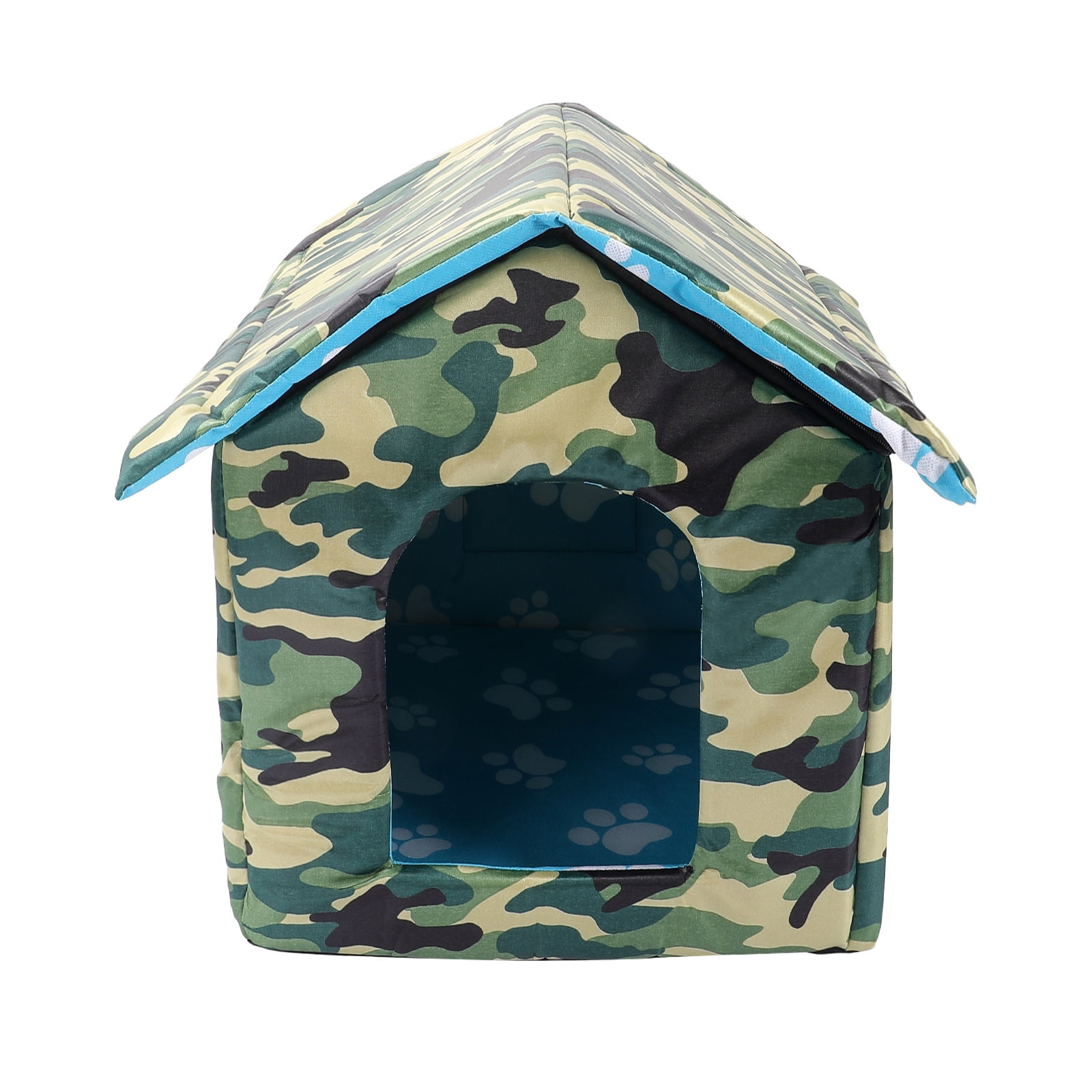 SENNAUX Outdoor Cat House Kitty Shelter Pet Cave Bed for Small Dog Cat Waterproof, 15*13.8*15"