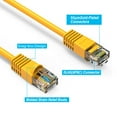 thumbnail image 3 of iMBAPrice - Cat6 RJ45 Snagless Ethernet Patch Cable in Yellow Color (3 feet) - 10 Pack, 3 of 7