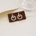 thumbnail image 3 of BNNG Crystal Hoop Earrings For Women Earrings For Women Gold Sterling Silver Earrings For Women Diamond Round Glitter Earrings Holiday Earrings Women'S Halloween Witch Hat Ear Wraps, 3 of 7