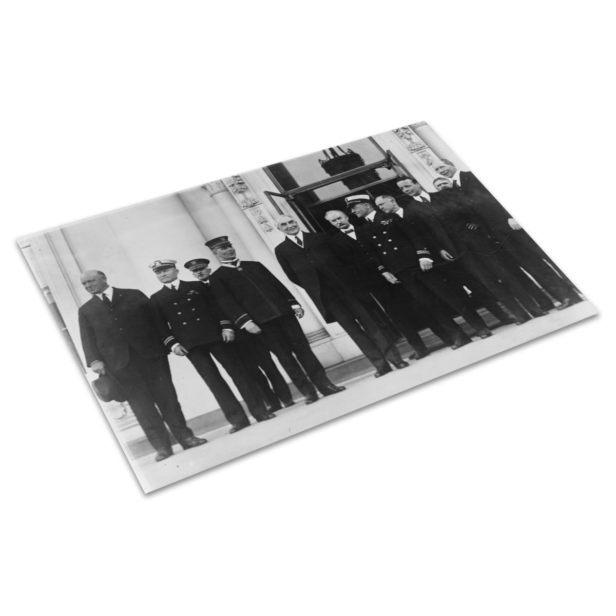 Print: With Members Of The Cabinet Congratulating Congressional Medal Of