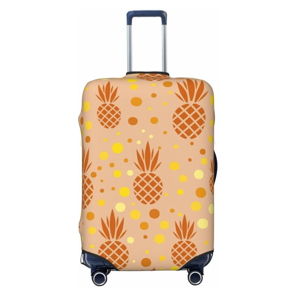 Xecao Pineapples print Elastic Luggage Cover, with double-sided print , is perfect for travel, business, and daily use