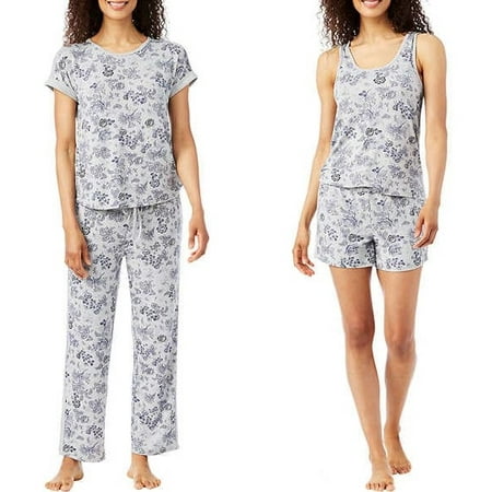 

Lucky Brand Ladies 4-Piece Pajama Set. Size: MEDIUM.