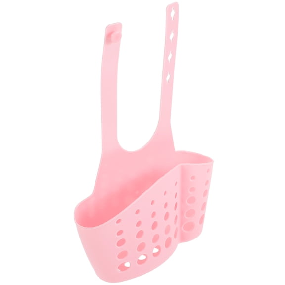 Milisten Ventilated Pink Sponge Storage Holder for Kitchen with Plastic
