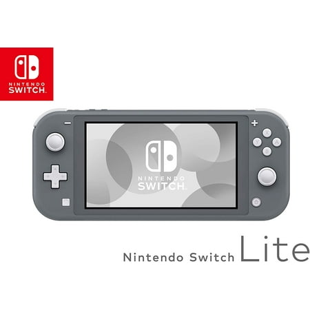 Restored Nintendo Switch Lite Gray With Power Cord (Refurbished)