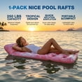 thumbnail image 3 of Livhil Pool Floats for Adult, Large Inflatable Pool Float , Pool Lounger with Headrest, Pool Rafts, Tanning Pool for Swimming Pool Party, Pink, 3 of 7