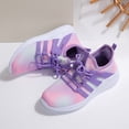 thumbnail image 6 of GYMEPIC Girls Gradient Fashion Sneakers Breathable Lightweight Lace-up Running Walking Shoes for Toddler/Little Kid/Big Kid, 6 of 7