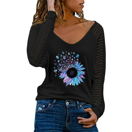 

gvdentm T Shirt Bra T-shirt Plus Size Tops For Women Raglan Color Block Loose T Shirts Long Sleeve Tee
