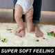 thumbnail image 2 of Alfombra PAGISOFE Fluffy Shag para dormitorio y sala de estar, 2 of 7