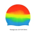 thumbnail image 3 of Silicona Natación Gorros Unisex Elástico Deporte Verano Piscina Buceo Sombrero Naranja, 3 of 6