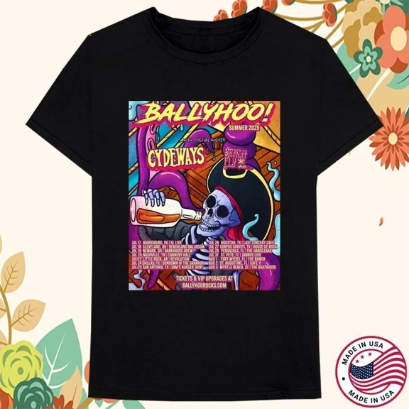 Ballyhoo! Cydeways Summer 2025 Tour T-shirts gift for fan | eBay