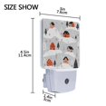 thumbnail image 4 of Yayeee LED Night Light for The Home Plug in With Light Sensors 2 Pack, Cartoon Red Houses, 4 of 6