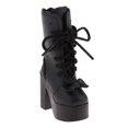thumbnail image 3 of 2 Pares Botas de Cordones de Tacón de material cuero PU de Muñeca con Accesorio de Bowknot yotijar Bjd Doll Boots 2020 EE. UU., 3 of 5