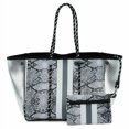 thumbnail image 3 of LOVECM Women Neoprene Tote Bag Beach Bag Large Handbags with Zipper Pocket, 3 of 8