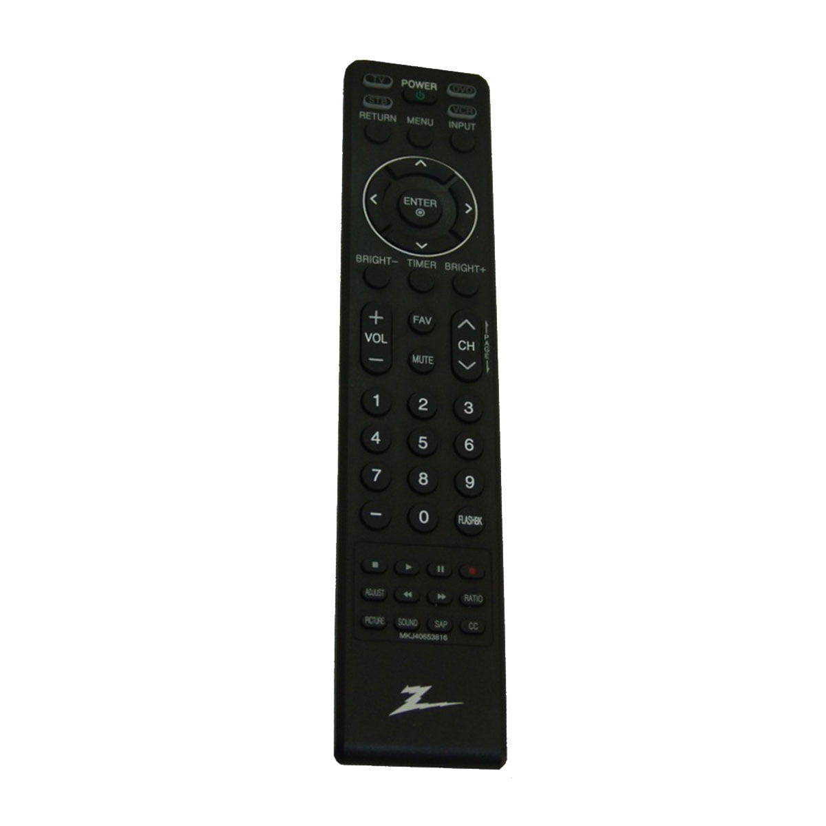 Telecomando Universale Per TV ZENITH Z50PT320-UC Z42PJ240-UB - Nuovo, Wireless, Nero