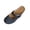 Blue, variant on Women's Cutout Wedge Mules, Easy-On Breathable Casual Slip-On Shoes