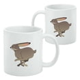 thumbnail image 2 of Jackrabbit Running Racing White Mug, 2 of 4
