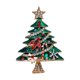 thumbnail image 1 of Lindo broche de árbol de Navidad, delicado broche con elemento navideño y diamantes de imitación., 1 of 5