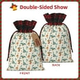 thumbnail image 2 of Rocae Summer Dinosaur Print Christmas Drawstring Linen Gift Bag with Drawstrings Treat Bag Goody Present Bags for Christmas Party Favor, 2 of 8