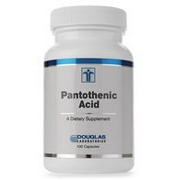 Pantothenic Acid(Vitamin B5)500mg Douglas Laboratories 100 Caps