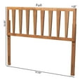thumbnail image 5 of Bowery Hill Modern Rubber Wood/Engineered Wood Full Size Headboard in Ash Walnut, 5 of 8