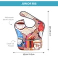 thumbnail image 4 of Susaid Gnomes Books Tea Cups Print Bibs for Babies Toddlers Adjustable Waterproof Free Soft Durable Bibs for eating with Large Pocket Food Catcher, 4 of 8