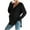 Black, variant on ShomPort Maternity Tops for Women Ribbed Knit Buttons Down V Neck Maternity Sweater Drop Shoulder Maternity Top Tee Shirt