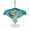 Teal, variant on Outdoor Tablecloth with Umbrella Hole for Patio/Picnic/Party/Camping, Summer Santa Waterproof Table Cloth Rectangle Table Cover Washable, Blue Ocean Oil Painting Swimming Ring (60"x 120")