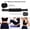 Pure Black, variant on 5 in 1 Foam Roller Set Trigger Point Foam Roller, Massage Roller Stick, Massage Ball, Stretching Strap for Deep Muscle Massage Pilates Yoga, Fitness Exercise for Whole Body (Purple Diamond)