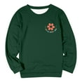thumbnail image 3 of Chandail en Molleton Sans Capuche pour Femmes Automne Hiver Décontracté Confortable Grande Taille Mode Imprimé Anglais Col Rond Manches Longues Chandail Ample, 3 of 3