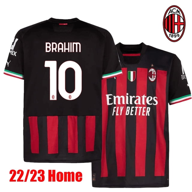 Ac MILAN HOME jersey 2022-23 GIROUD 22 23 Camiseta De Fútbol TOMORI IBRAHIMOVIC R.LEAO LAZETIC MALDINI KALULU TONALI A.REBIC theo Milans Top football shirtpangjing