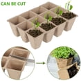 thumbnail image 4 of Muyoka Paquete de 6 bandejas de inicio de plántulas biodegradables, con etiquetas de plantas de 6 piezas para jardines, parches de vegetales, frutas, viveros e invernaderos, biodegradables compostable Muyoka Hogar, 4 of 7