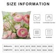 thumbnail image 5 of ONETECH  Shabby Chic Throw Pillow Covers, Floral Decorative Cushion Flower Pillow Cases Pink Rose Pillow Cases for for Summer Spring Wedding, 5 of 5