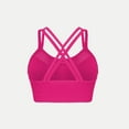 thumbnail image 4 of Plebaso Womens Strappy Sports Bras Workout Wireless Yoga Bras Breathable Push up Athletic Running Bras, 4 of 5