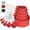 Red, variant on Measuring Cups & Spoons Set, Stackable Cups and Spoons, Nesting Measure Cups with Stainless Steel Handle, Kitchen Gadgets for Cooking & Baking (Red)