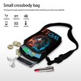 thumbnail image 6 of HELLHERO Wolf Pattern Design Lightweight Messenger Bag with Double Layer Polyester 4.33"x1.97"x7.09" for Unisex, 6 of 6