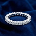 thumbnail image 5 of Pompeii Round Brilliant Cut 1.00 ctw Diamond Platinum Eternity Band (G/H,SI1-SI2), 5 of 6